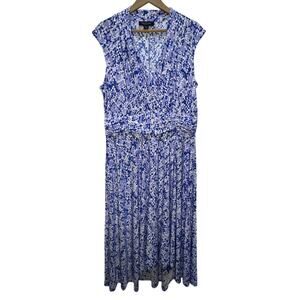 Perceptions Ruched-waist Midi Dress size XL